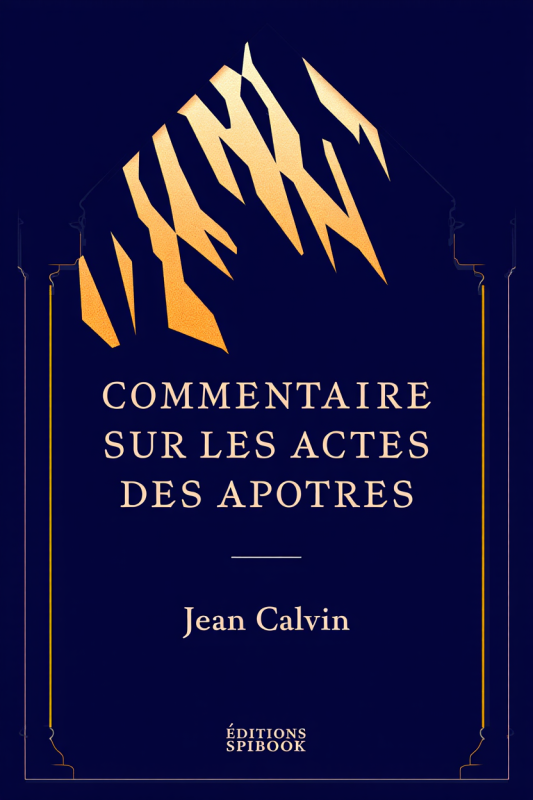 Commentaire Actes Apôtres Jean Calvin PDF | Spibook