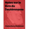 Notes sur le livre du Deutéronome de C.H. Mackintosh (Epub)